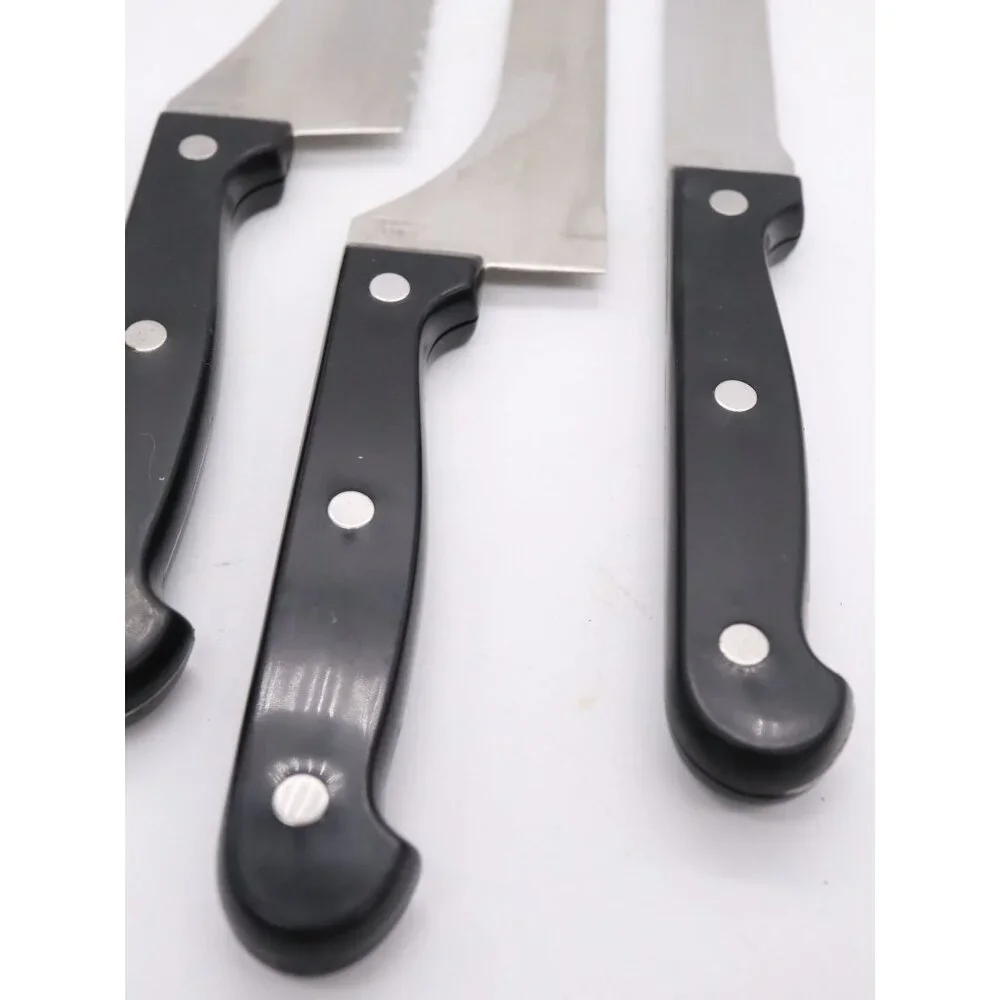 3 Ronco Six Star Knives - 3 Large Filet 7 Boning 8‎ Sportsman SS Full Tang
